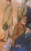 Edgar Degas Six Friends of t he Artist oil on canvas